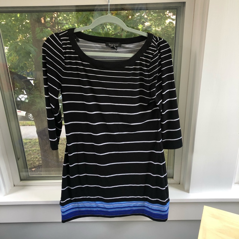 Black house white market work dress